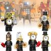 Building Toilet Skibidi Blocks Set Clock Man Diy Toy Abs Plastic Gifts Kids