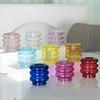 Modern Coloful Glass Candleholder Creative Taper Holders Nordic Home Restaurant Decorations Party Table Centerpiece