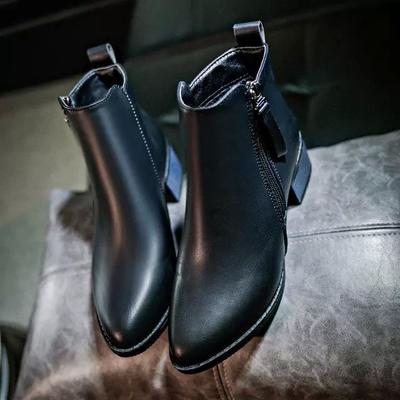 Moda Nuove Scarpe Autunno Inverno Donna Stivali da Donna con Cerniera Laterale a Punta Stivaletti da Donna Stivali Moda Vintage 456t