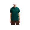 Moncler Logo Patch Fitted Short Sleeve Polo Shirt Men Polo Shirts Green J20918A0000984556875
