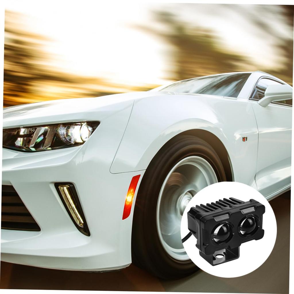 HAWILLOSCH 1pcs Double Lamp Beads LED Light Driver Motorcycle Skull Car Led Motorcycle LED Lamp Motorcycle