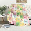 Blanket warm soft Hello plush K-KittyS cartoon kawaii blanket for cute sofa living room office bedroom travel gift Flannel