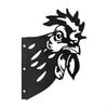 2D Black Metal Silhouette, Versatile Wall Decor for Garden, Fence, Entryway, Patio, Ranch
