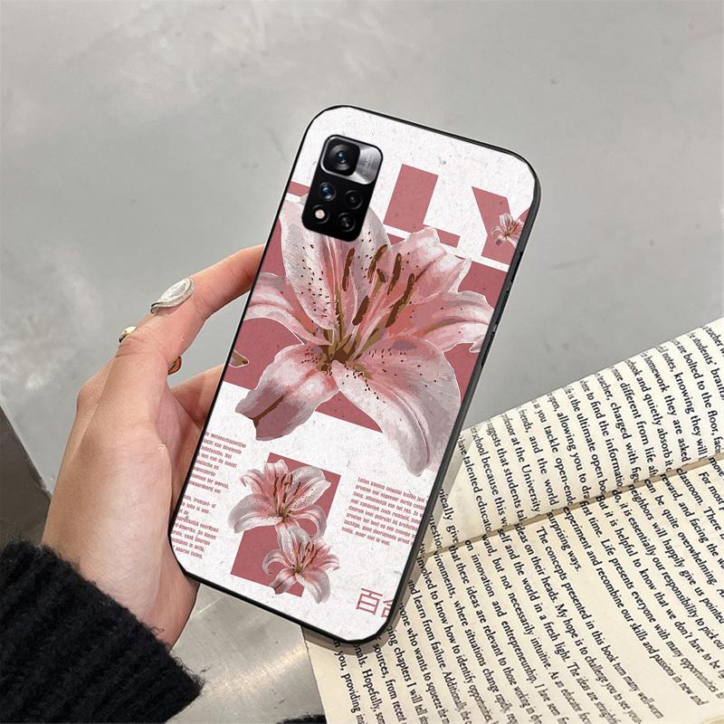 Phone Case For Xiaomi Poco C71 15T 14T Pro Redmi Note 15 14 14 13 Pro Redmi A5 15C 13C Oil Painting Lily Flower