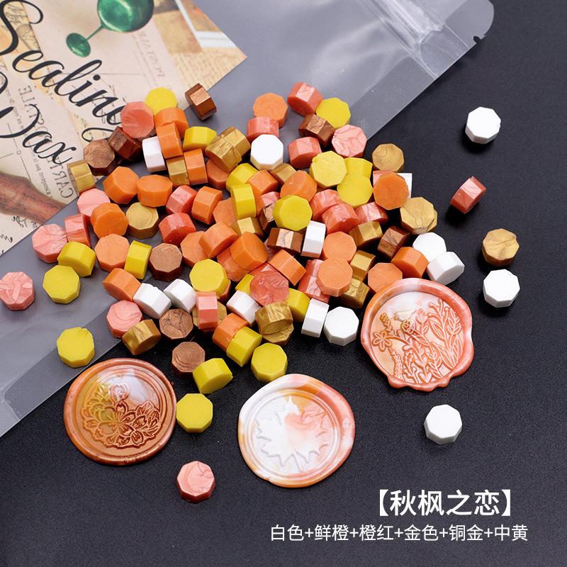 

1000g of Mixed Colour Fire Paint Wax Granules Beautifully Bagged for DIY Handbook Closure Fire Paint Stamps