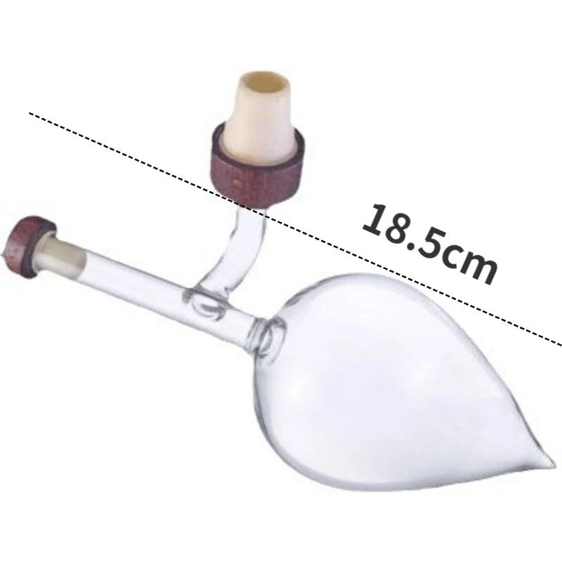 Round/Peach Shaped Transparent Red Wine Aerator Portable Red Wine Bottle Pourer and Quick Decanter Spout Glass Sobering Device