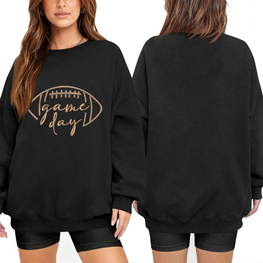 Unisex Lightweight Long Sleeve Neck Printed Pullover Sweatshirt for Men and Women