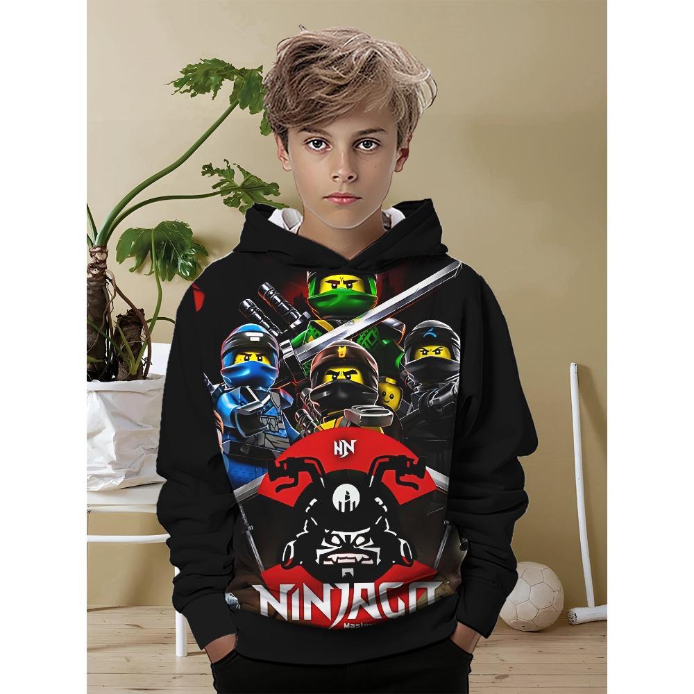 3D Print Cartoon Game All Seasons N-ninjagos Children Casual Sweatshirt Cool Pullover Tops Unisex Clothes Boy Girl Hoodies