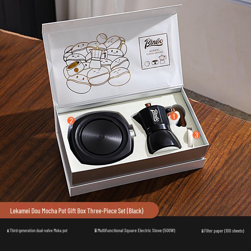 Bincoo Moka Pot Gift Set: Customizable