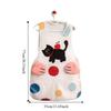 Cartoon Waterproof Apron Polyester Cooking Vest Apron Practical Oil Proof Apron  Apartment