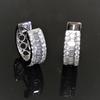 Classic Simple Earrings For Women, Inlaid With Geometric Zircon Jewelry, Fashionable And Explosive Temperament Earrings