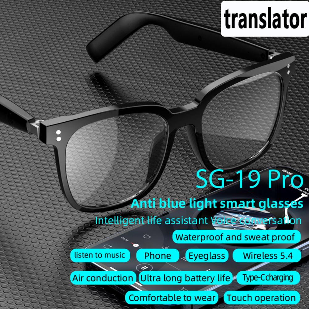 Lunettes Intelligentes de Traduction IA 144 Langues Audio Musique Appel Lunettes de Soleil Rechargeables Lentilles Polarisées Lunettes Intelligentes pour Hommes Femmes