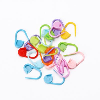 20Pcs Colored Crochet Locking Markers Clip Stitching Markers Colorful Crochet Stitching Locking Markers for Knitting