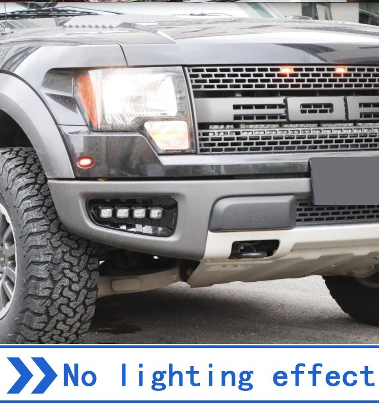 Светодиодные дневные ходовые огни DRL для Ford Raptor SVT F150 2009 2010 2011 2012 2013 — фото 4