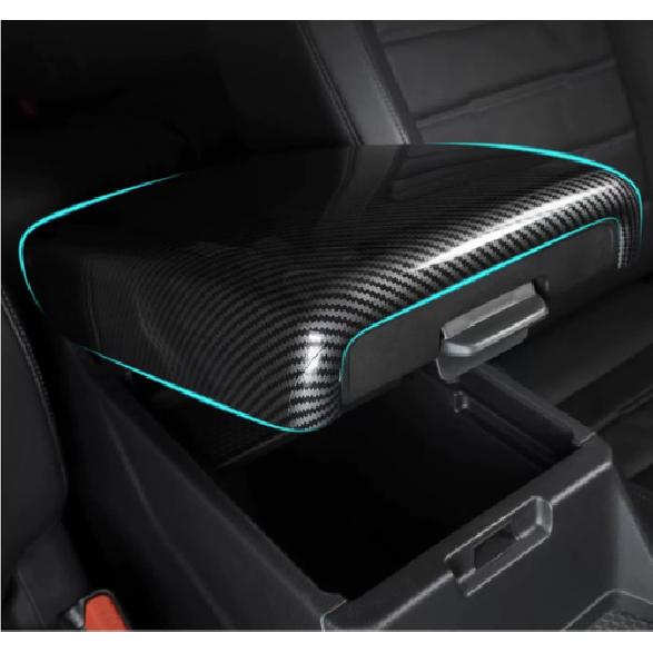 For Chevrolet Trax 2024 Carbon Fiber Central Armrest Storage Box Cover Trim