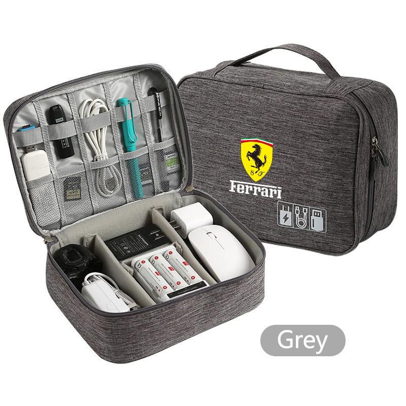 Car Multi-Function Storage Bag Travel Organizer Bag For Ferrari F430 Stradale Roma 488 Spider SF90 LaFerrari Portofino Accessory JG3