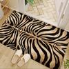 1pc Tiger Skin Pattern Rug Soft Comfortable  Pad Machine Washable Carpet Suitable for Living Room Bedroom Home Outdoor Decor