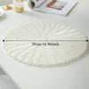 Imitation Rattan Woven Placemats Round Coaster Pastoral Tableware Mat  Living Room
