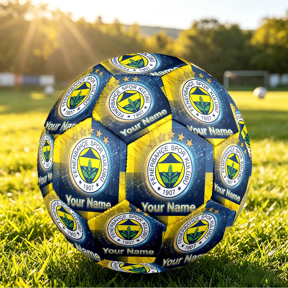 Personalizowana Piłka Nożna Rozmiar 5 Wzór Fenerbahçe FC Outdoorowa Piłka do Gry Sportowej Prezent