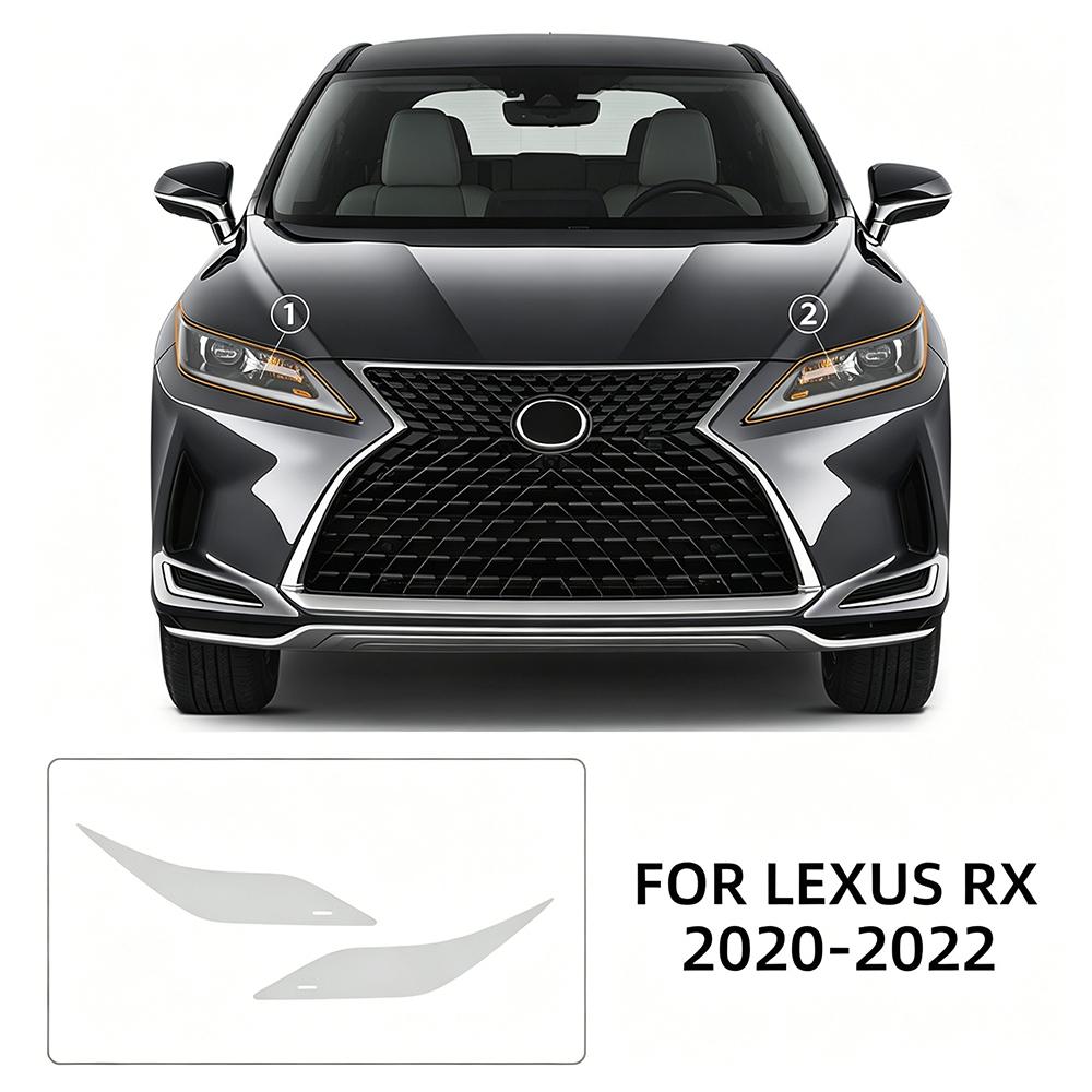 TPU Protective Film for Lexus RX Series 2020-2022 Headlights and Interior Panels Headlights чёрный