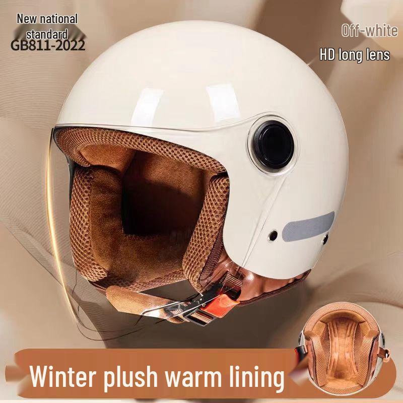 Women's Winter All-Season Half Helmet: Certified, Anti-Fog, Warm, and Safe