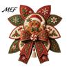 DIY Heimdekoration Nähen Weihnachtssteppdecke Schleifen-Set, 3D Handgemachtes Dekorationsobjekt, Vorgeschnittene Bastelmaterialien für Anfänger Stoff Und Schritt-für-Schritt-Anleitung