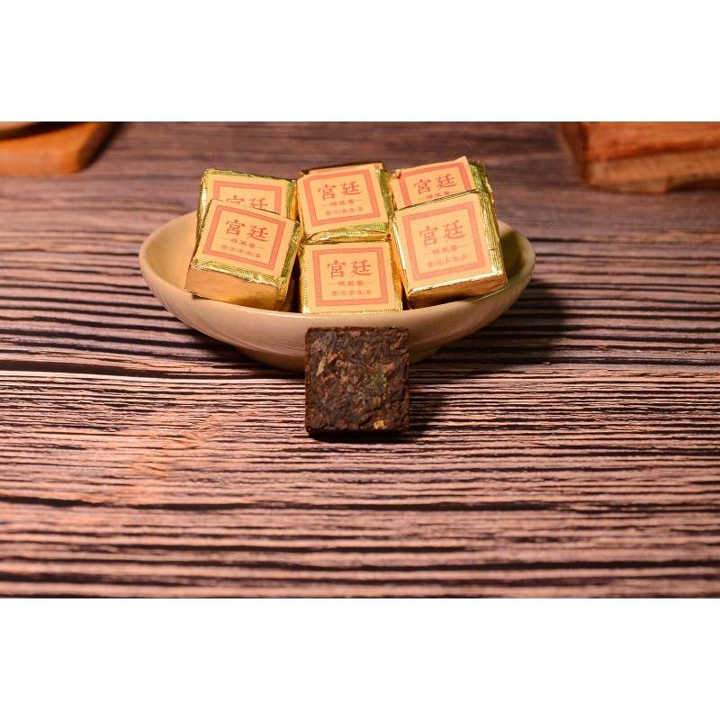 Юньнань Цзиньдянь Маленький квадратный кирпич Черный чай Листья клейкого ароматного — фото 9