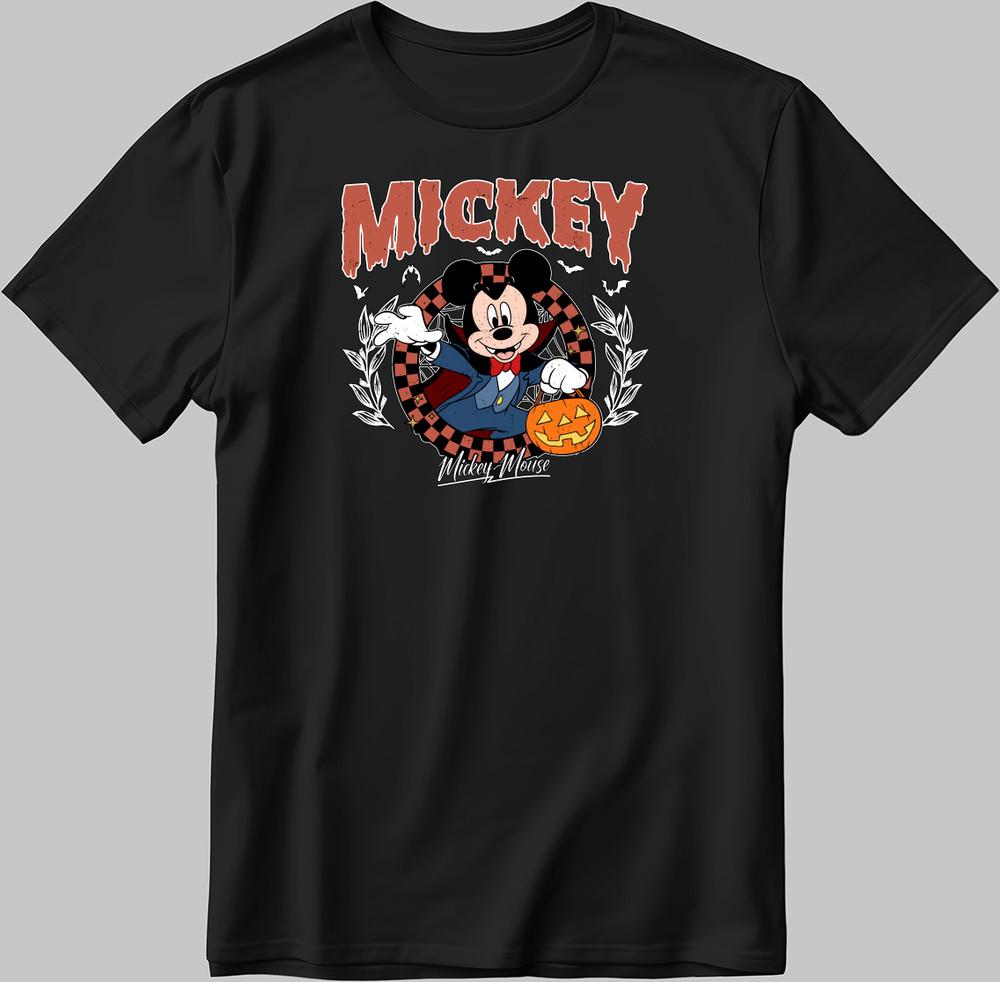 

Mickey Disney vintage Short Sleeve W/B Men / Women T Shirt C591 3XL