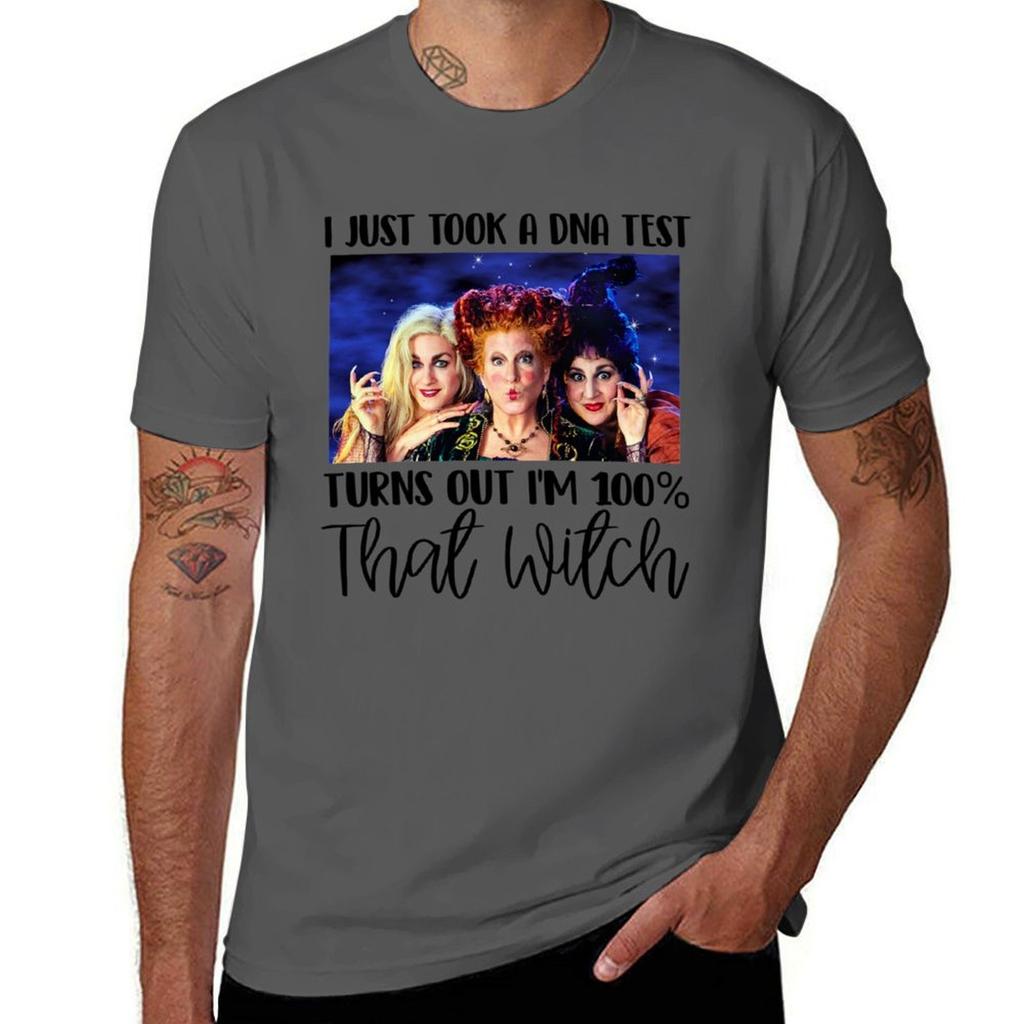 Copy Of I Just Took A Dna Test Turns Out Im 100 That Witch Funny Hocus Halloween Pocus Tshirt Relaxed Casual Short Sleeve Tee