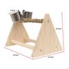 Bird Activity Center for Small Parrots - Interactive Gym Stand with Chewing Toys