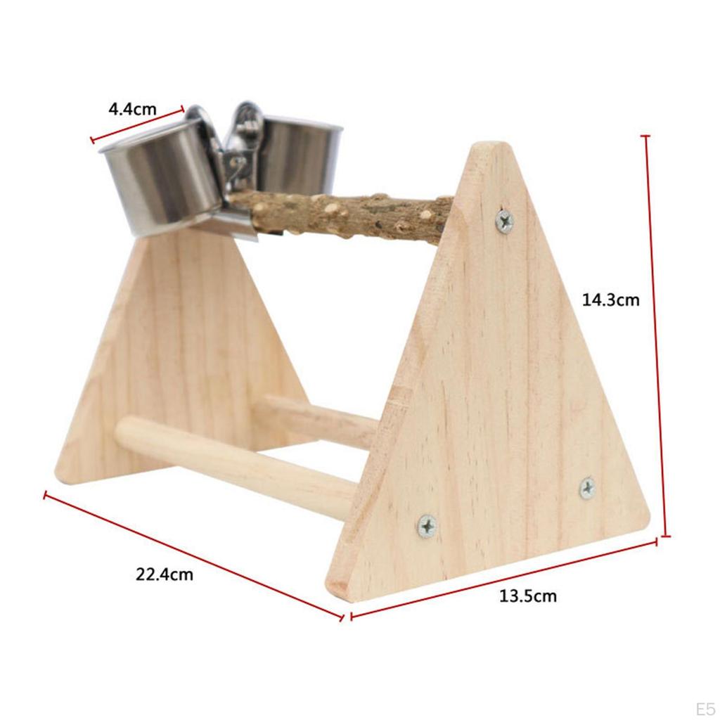 Bird Activity Center for Small Parrots - Interactive Gym Stand with Chewing Toys