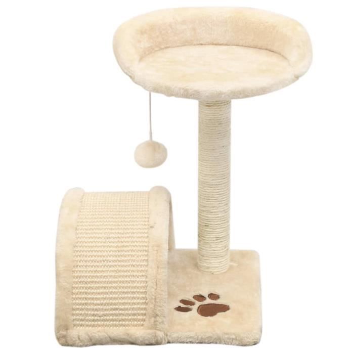 VidaXL Cat Tree with Sisal Scratching Post 40 Cm Beige and Brown