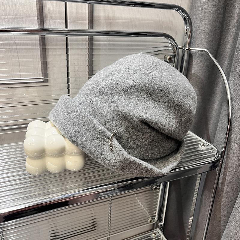 Elegant Stacking Hat New% Wool Hat Women's Autumn and Winter Advanced Sense of Face Small Beret