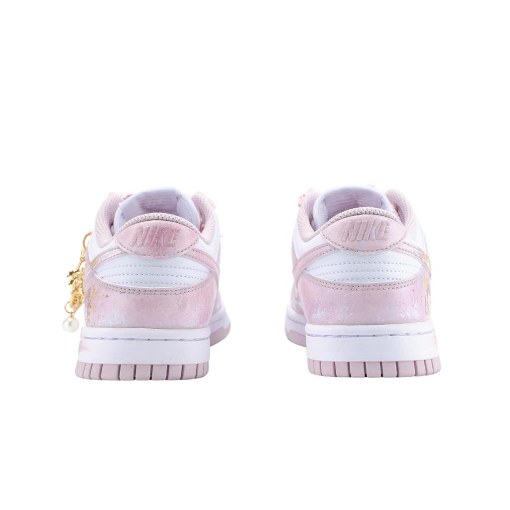 Nike Dunk Golden Osmanthus Cherry Blossom Cushioning Breathable Low Top Skateboard Shoes Women's Pink Gold IM6572-103(Team836-)