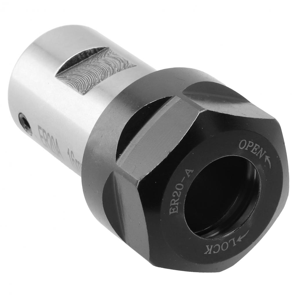 Shaft Collet ER20A-8mm Silver And Black Steel 1 Pcs