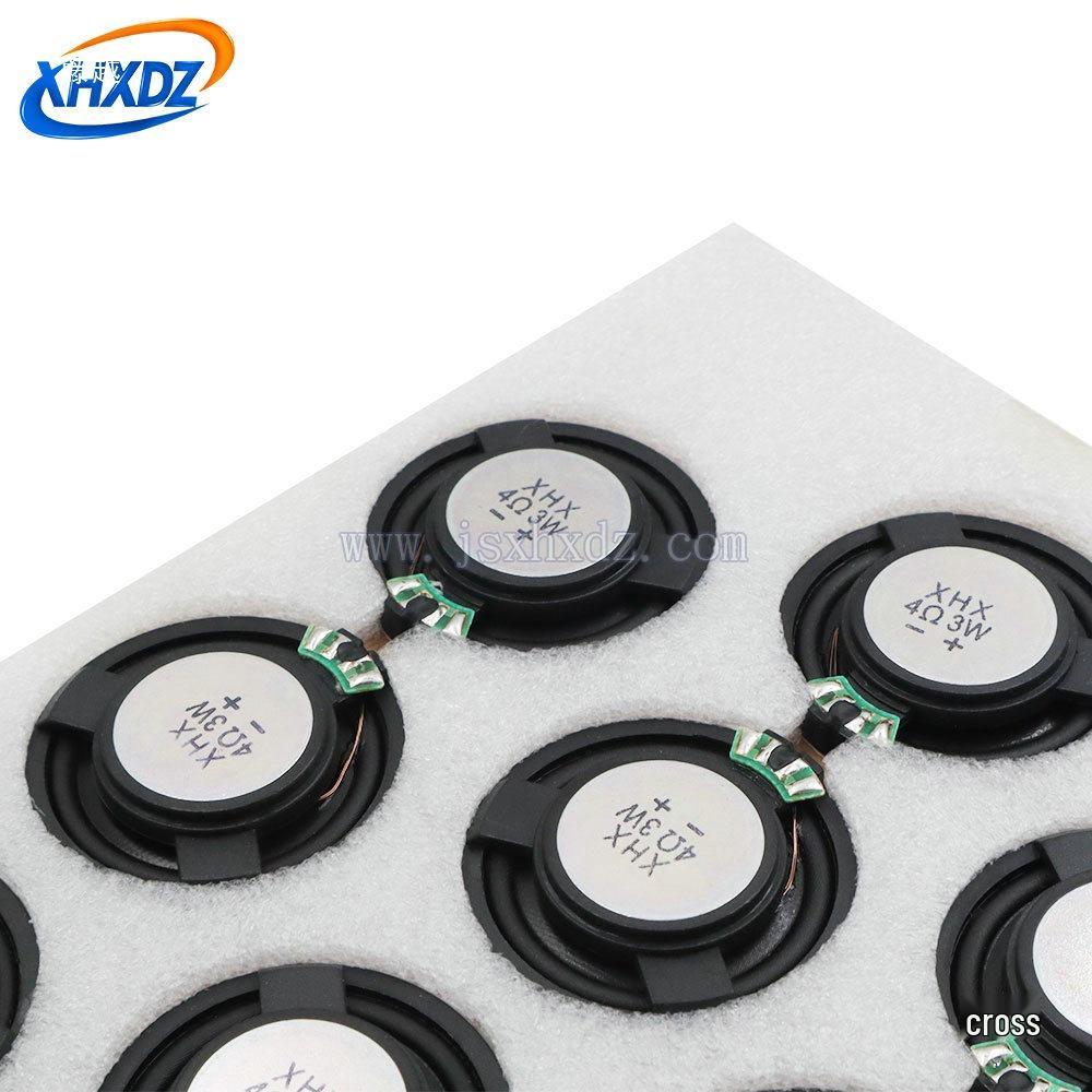 20-40MM 4R 3W 8 Ohm 2W Iron Shell Loudspeaker with Plastic Inner Magnet and Composite Membrane.