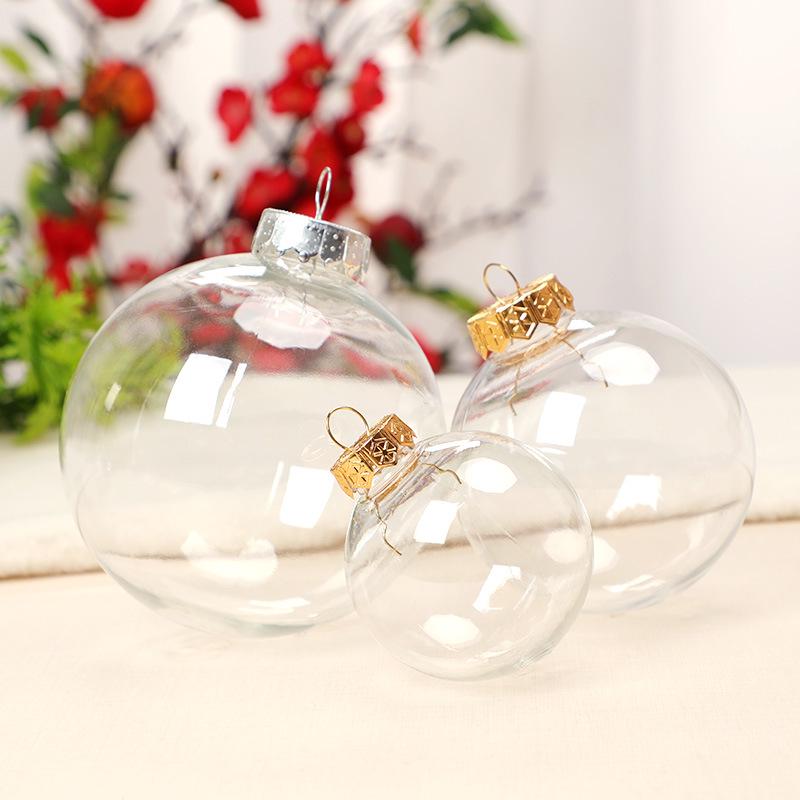 Clear PET Plastic Christmas Ornament Ball for Festive Decoration