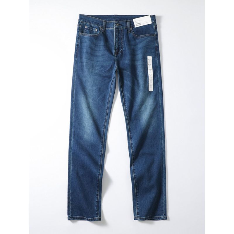 American Vintage Smoky Gray Jeans Men's Autumn and Winter Straight Stretch Pants Foreign Trade Cattle Goods Fashion Brand Casual Pants