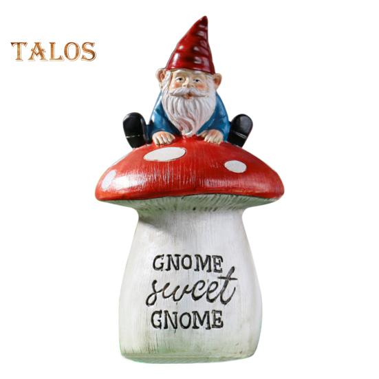 

Статуя гнома, украшение против трещин, Коллекционная нежная уличная пейзажная фигурка гнома, украшение для двора