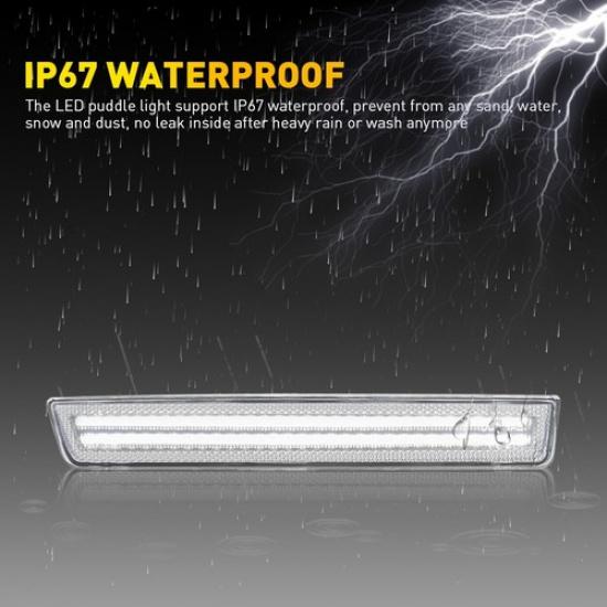 For 2015- Dodge Challenger Front Pair Bumper LED Side Parking Marker Lights