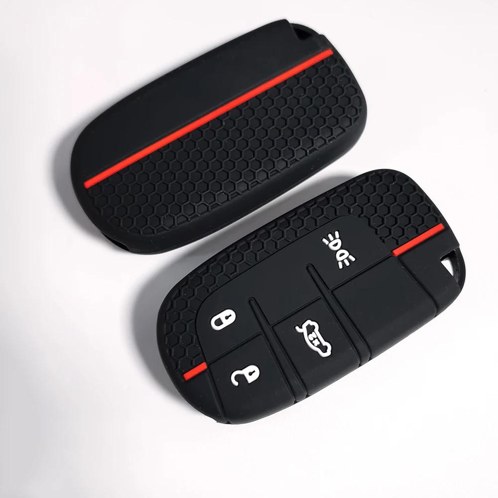 4 Buttons Praised Car Key Cover Case Fob For Jeep Renegade Compass Grand Cherokee For Chrysler 300C Wrangler Dodge Accessaries