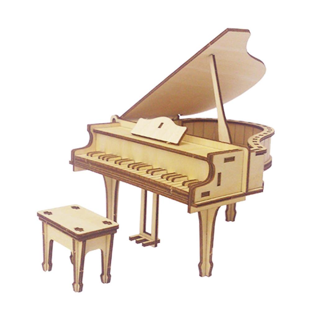 Pudełko na drobiazgi w kształcie pianina Zestaw do rękodzieła DIY, drewniane puzzle 3D dla dzieci i dorosłych, zabawka edukacyjna dla chłopców i dziewcząt, wspaniałe dzieło sztuki 3D i świetny prezent