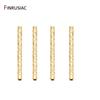 8 Sizes Corrugated Tube Beads 14k Real Gold Plated Brass Long Tube Beads For DIY Jewelry Making Supplies Wholesale