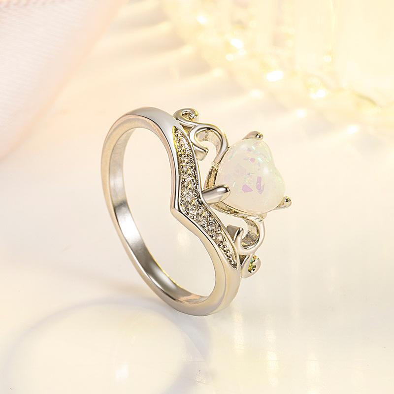 Lindon Classic Copper Alloy Zircon Ring Ladies Jewelry Wedding Promise Party Gift