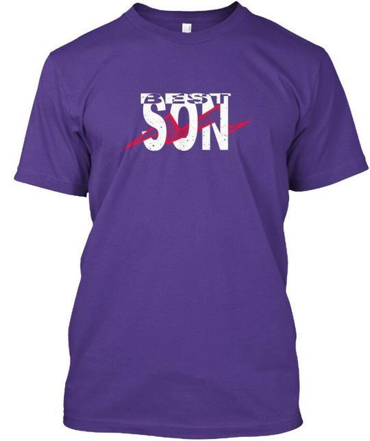 Best Son Purple T-Shirt Made in the USA Size S to 5XL XL