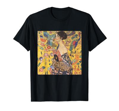 T-shirt "La Dame au éventail" de Gustav Klimt