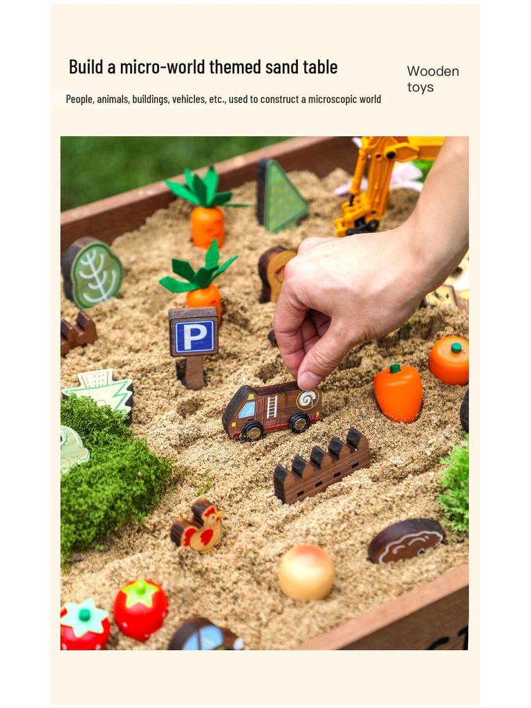 Kids' Wooden Sandbox and Water Play Outdoor Toys