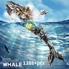 Creative Technical Mechanical Whale Eagle Animal World Building Blocks Bricks Birds Model Kid Assembly Toy for Birthday Gifts