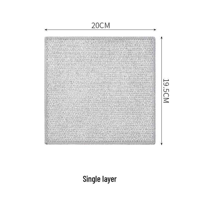 

T-Kitchen Утолщенная впитывающая салфетка из кораллового флиса - Не прилипает масло, Полоски с оверлоком, Губка для мытья посуды.