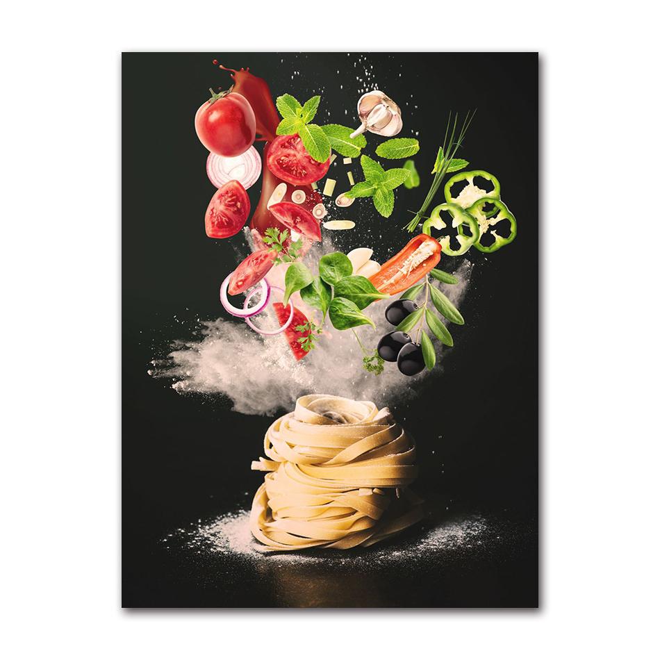 Gastronomy And Kitchen Poster Food Pictures Restaurant Decoration Canvas Printing Wall Picture Home Room